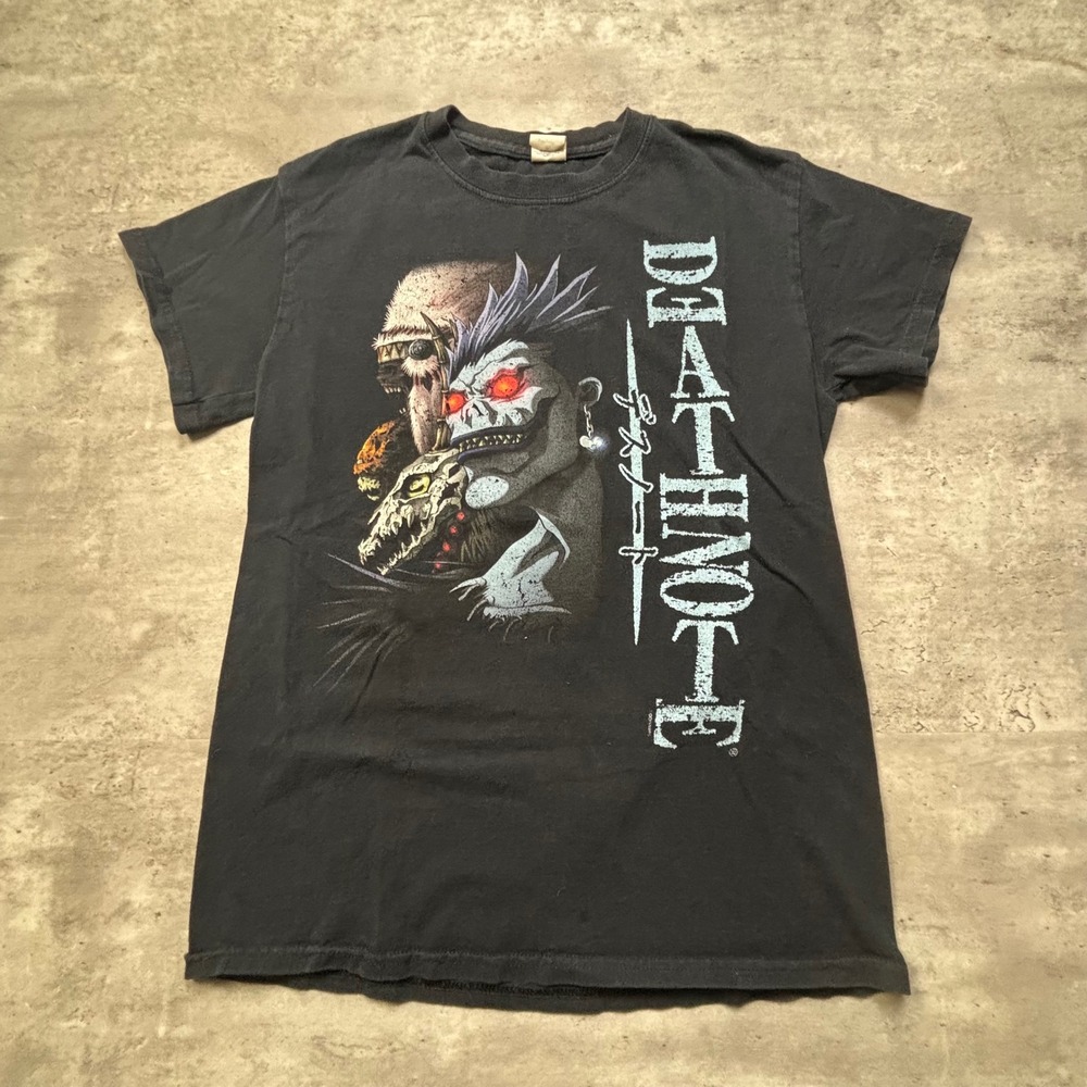 Gildan Death Note T Shirt Small Black Ryuk Graphic Anime Y2K Tee